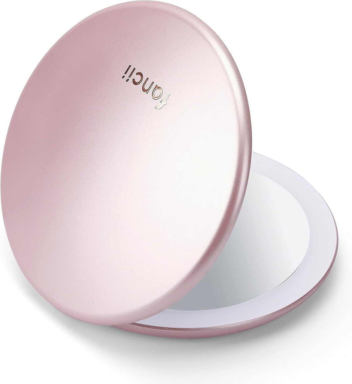 Fancii Taylor LED Lighted Travel Makeup Mirror, Rechargeable with 10x/1x Magnifying & 3 Light