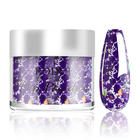 Nail Dip Dipping Powder,1 Oz/28g Dopamine Glitter Purple Color Dipping Powder French Nails Art