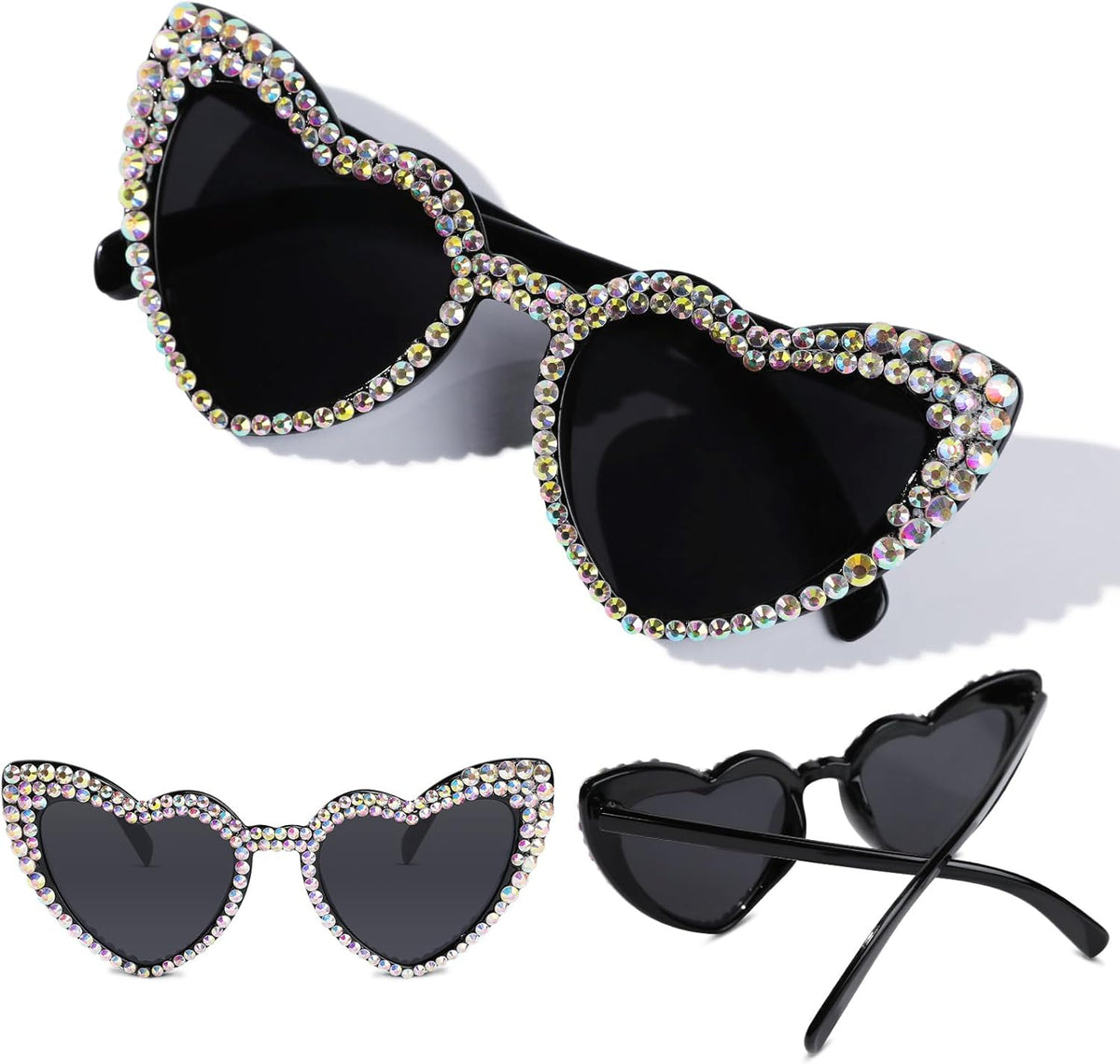 YOGFIT Heart Sunglasses for Women Fashion Classic Love Eye Protection Sunglasses Vintage Cute Heart