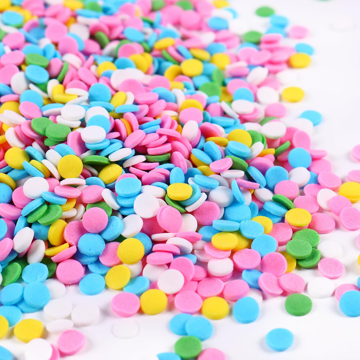 Edible Pastel Sprinkles for Cake Decorating, Confetti Sprinkles, Round Sprinkles for Cupcakes