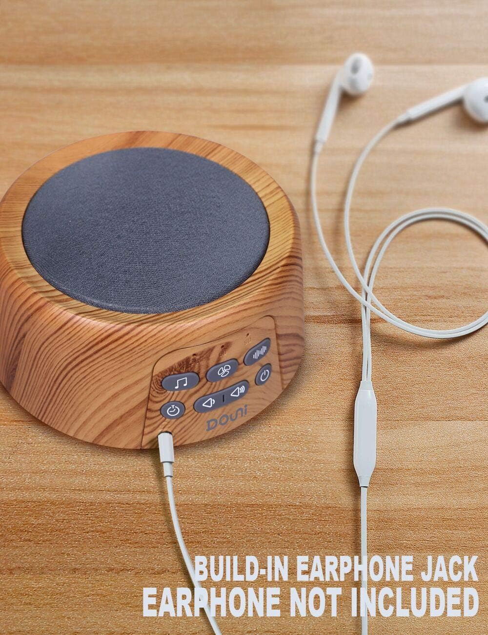 Douni Sleep Sound Machine - White Noise Machine with 24 Non-Looping Soothing Sounds for Sleeping &
