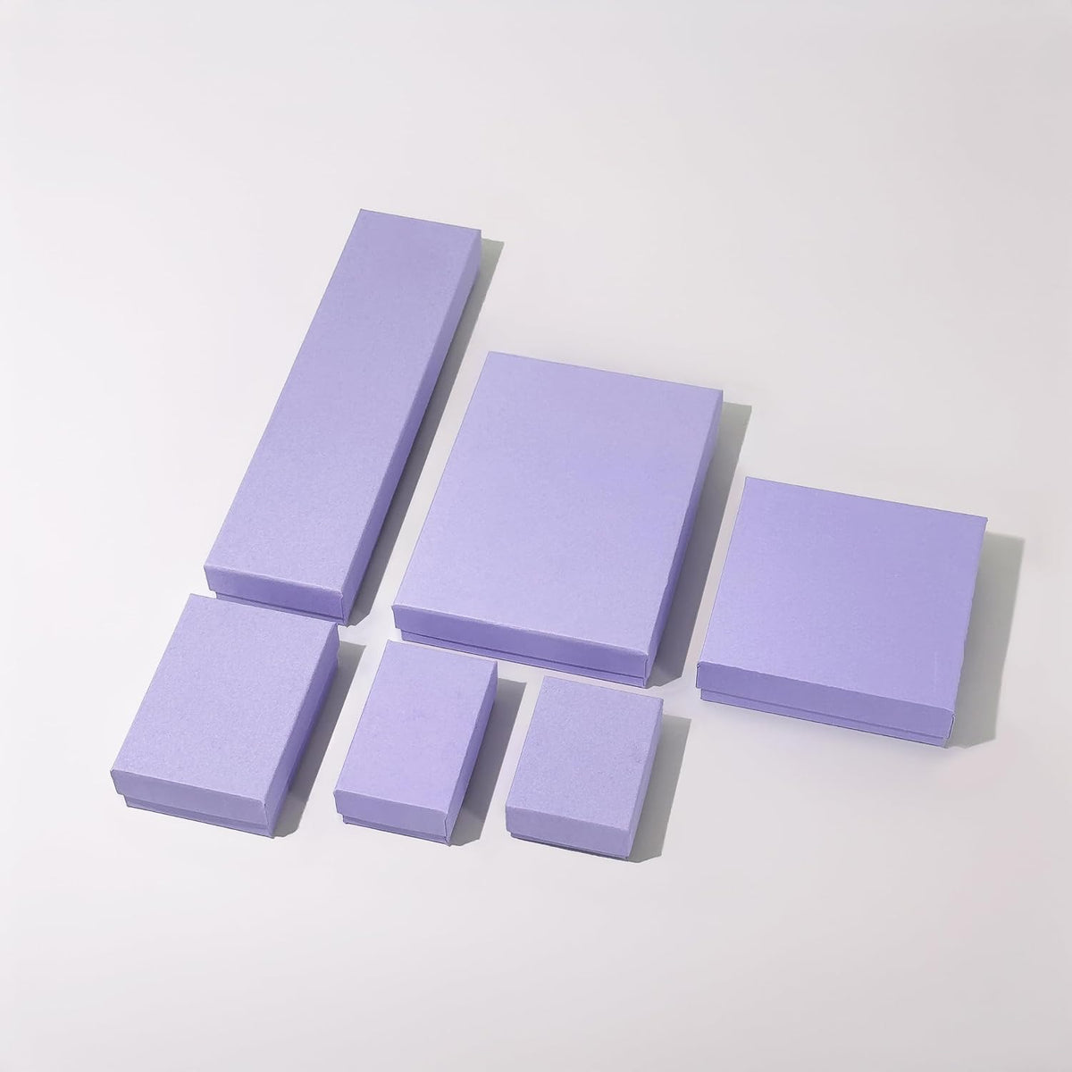 TheDisplayGuys - 25-Pack #53 Kraft Paper Cardboard Gift Boxes/Jewelry Cases w. Cotton Padding & Lid