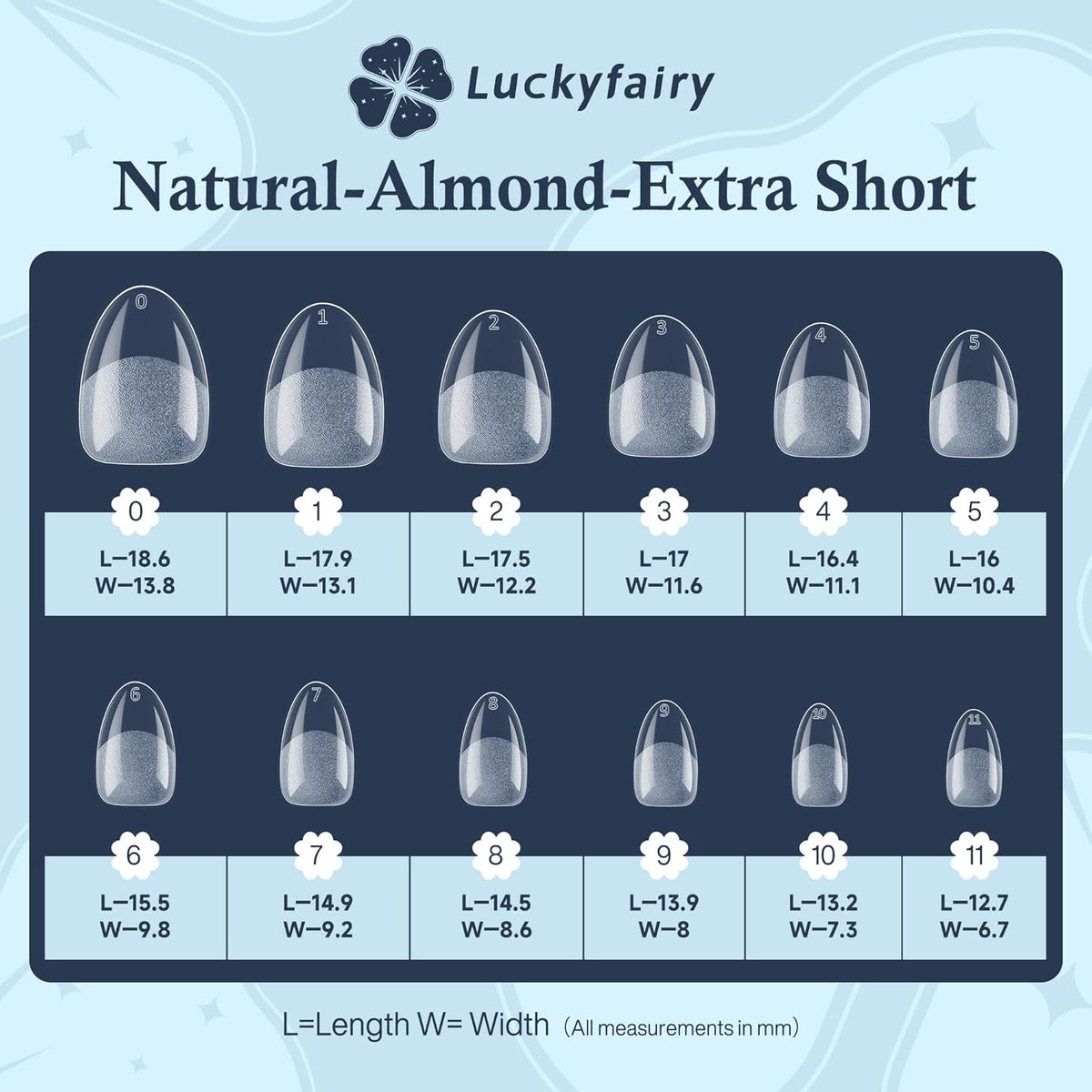 Extra Short Almond Nail Tips, 240pcs Soft Gel Pre-Shaped Acrylic Fake Nails, Half Matte Full Cover