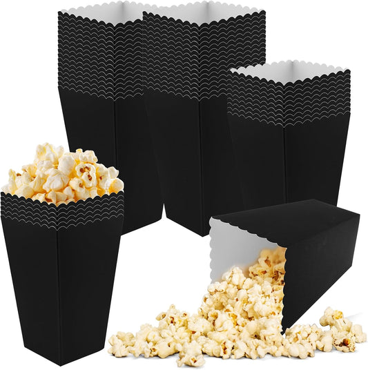 50 Pcs Popcorn Boxes Mini Paper Popcorn Box Cardboard Popcorn Container for Party Disposable Snack