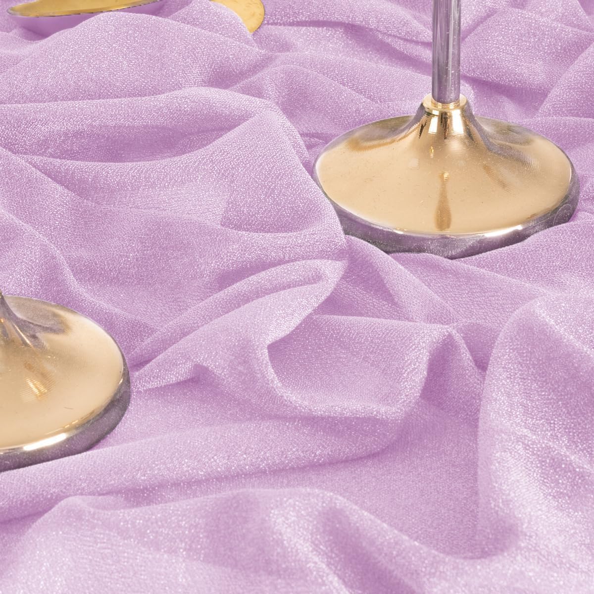 MLMW Wedding Arch Draping Fabric 2 Panels 29" x 20Ft Easter Lilac Sheer Wedding Arch Backdrop