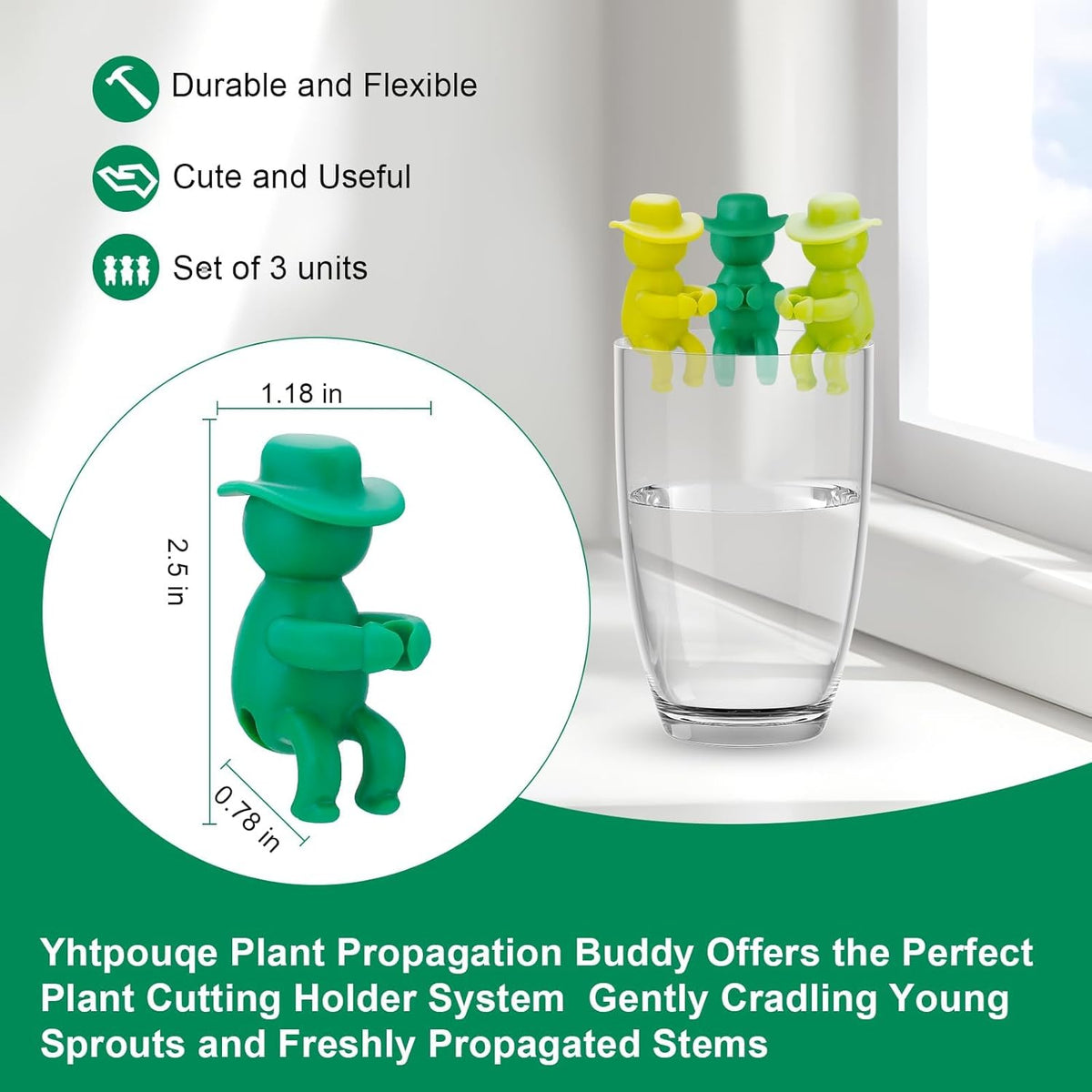 6 Pcs Plant Propagation Buddy, Propagated Plant Holders for Sprouts, Stems & Shoots and cuttings