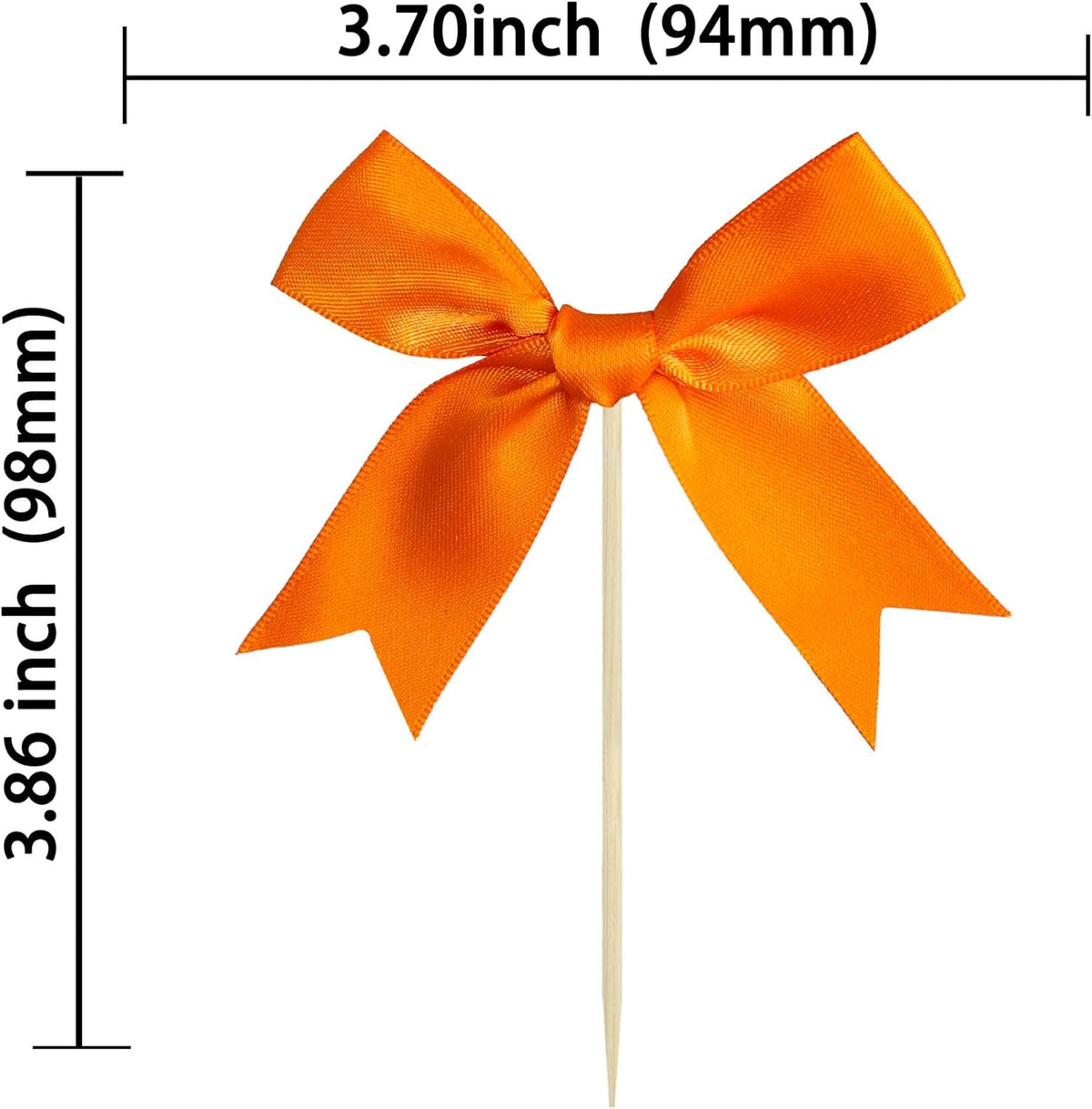 Gyufise 24Pcs Bow Cupcake Toppers Coquette Bow Girls Birthday Cake Decorations Bowknot Cake Toppers