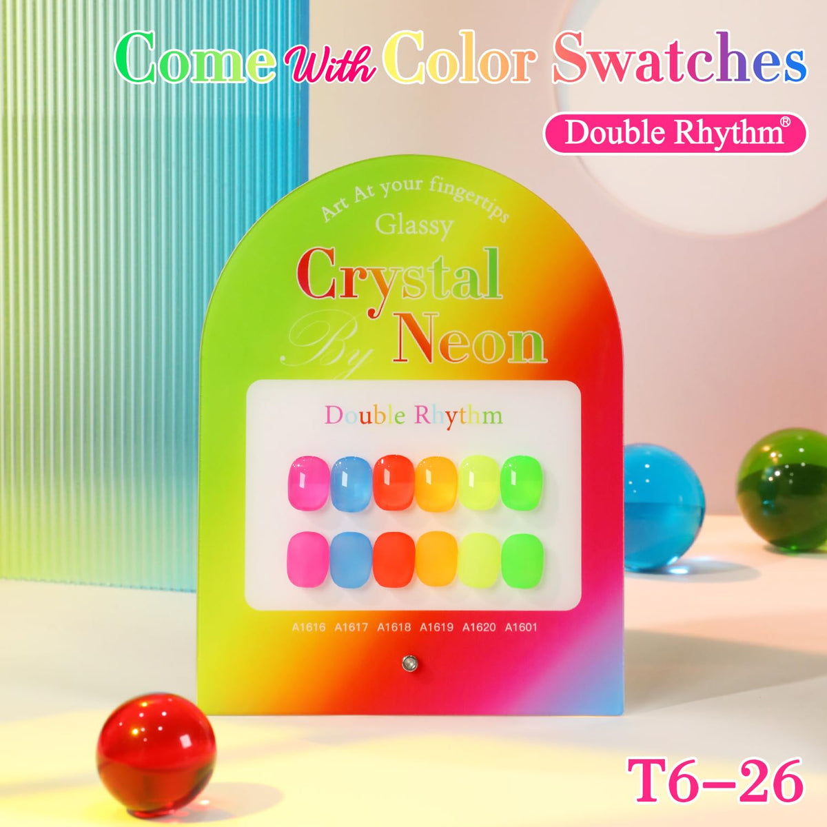Double Rhythm 6 Pcs 15 ML Gel Polish Set Same Color Same Bottle Soak Off Gel Polish Kit Nail Art