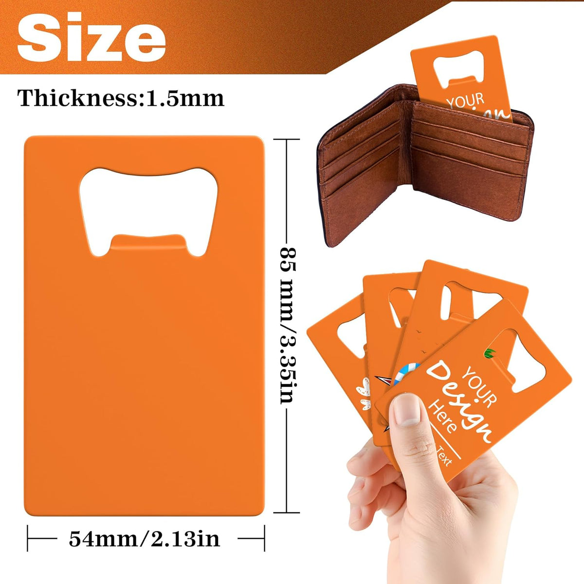 Personalized Credit Card Bottle Opener, Custom Stainless Steel Beer Bottle Opener, Upload Your