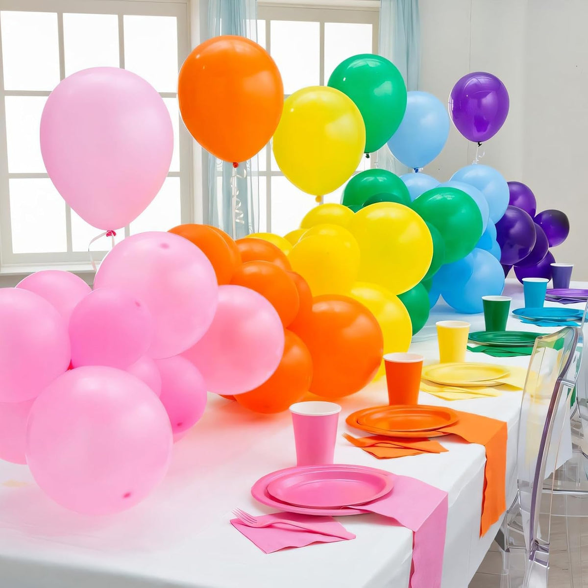 110pcs Pink Balloons 12 Inch Pink Latex Balloon Garland Arch Kit for Birthday Baby Shower