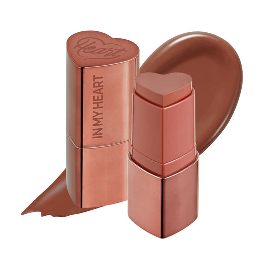 Touch in Sol In My Heart Stick Blush (#Reddish brick) – Cream Blush Stick for Cheeks, Eyes & Lips
