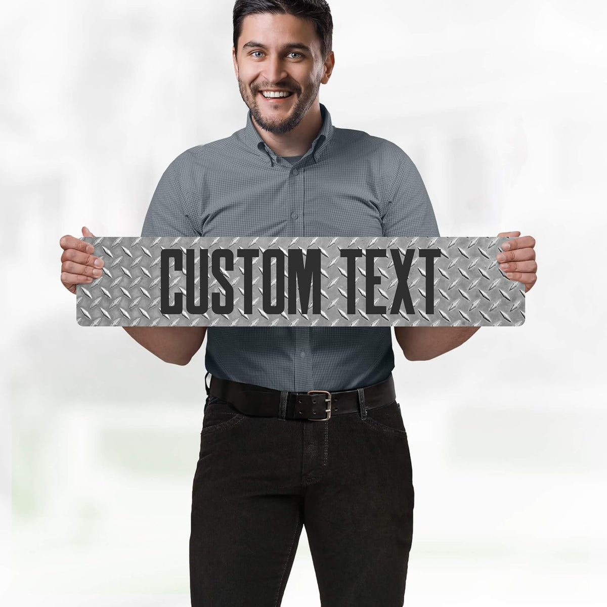 Custom Sign, Custom Street Sign, 11 Font Colors, 13 Font Styles, 4 Hole Options, 22 Sizes, 6x30