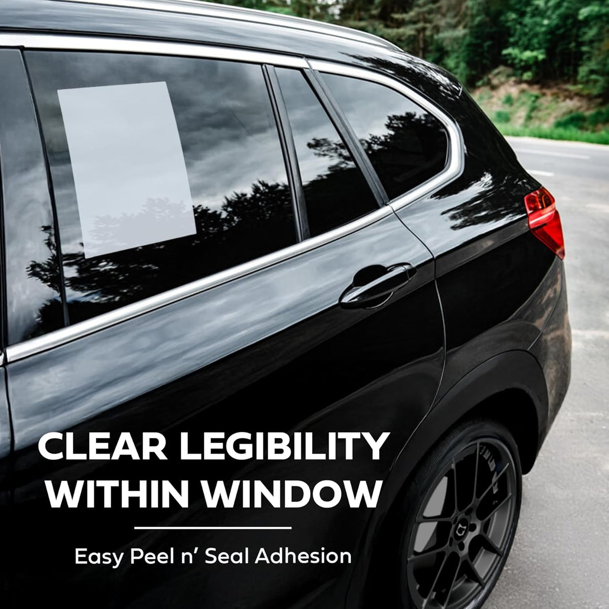 Interior Car Window Stickers for Cars & Dealerships - Blank White | 8.5" x 11" | (250 Pack of