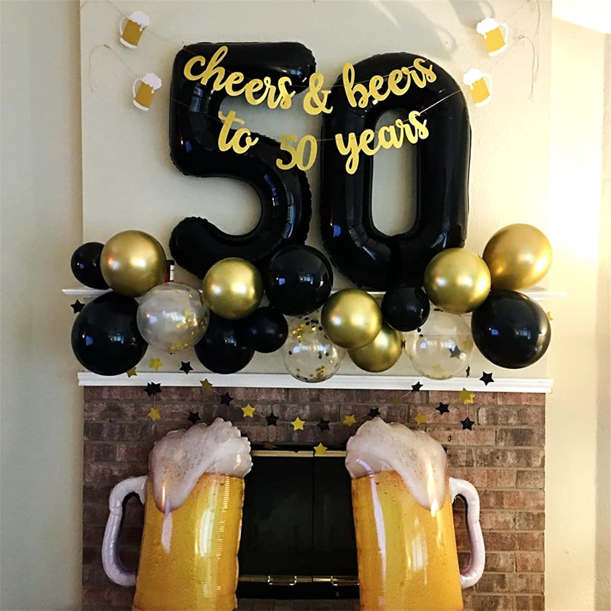 Black Number 0 Balloon for Girls Boys, 40 Inch Large Number 0-9 Foil Mylar Helium Digital Balloons