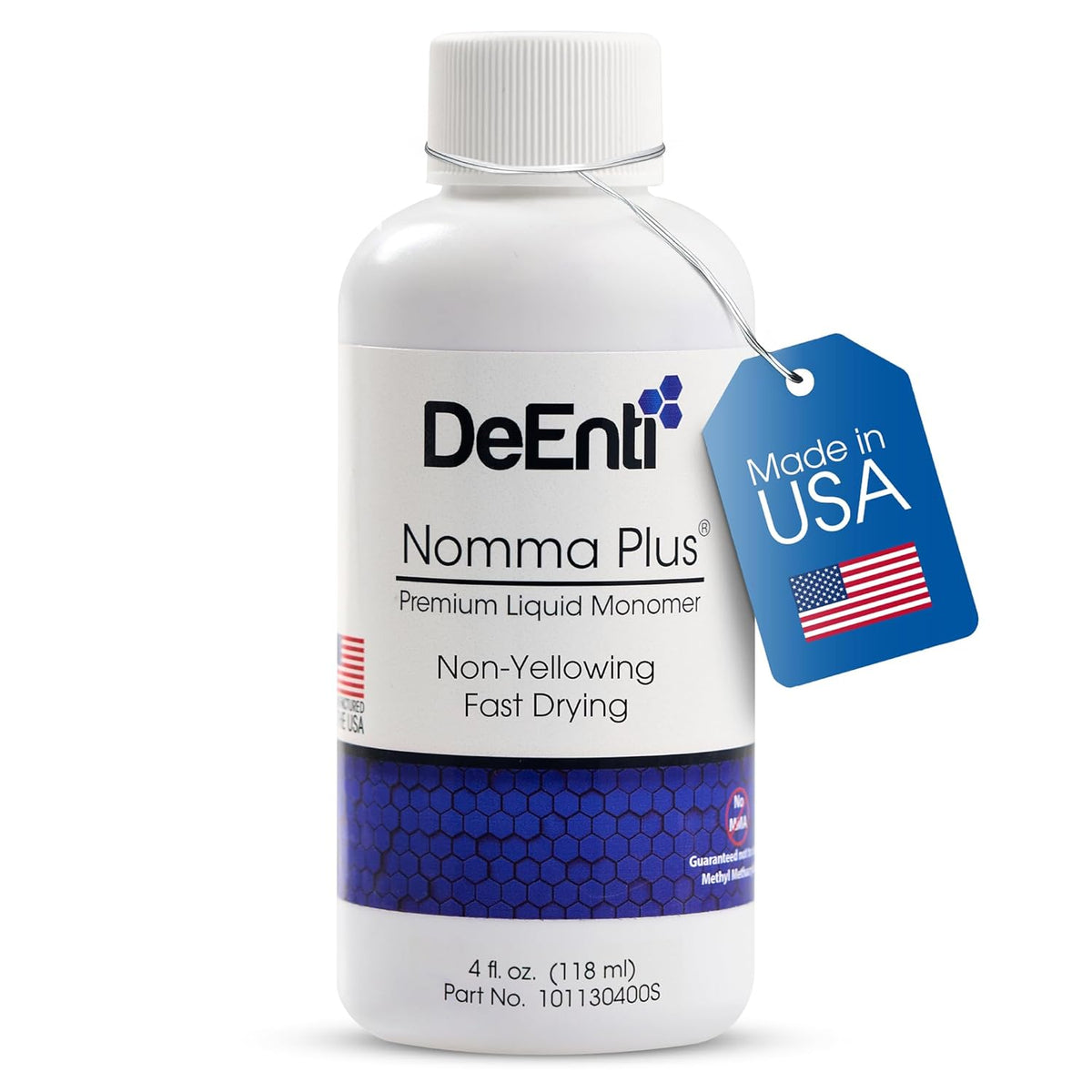 Nomma Plus Professional Liquid Monomer, EMA Nail Liquid for Acrylic Powder, Non-Yellowing Monomer