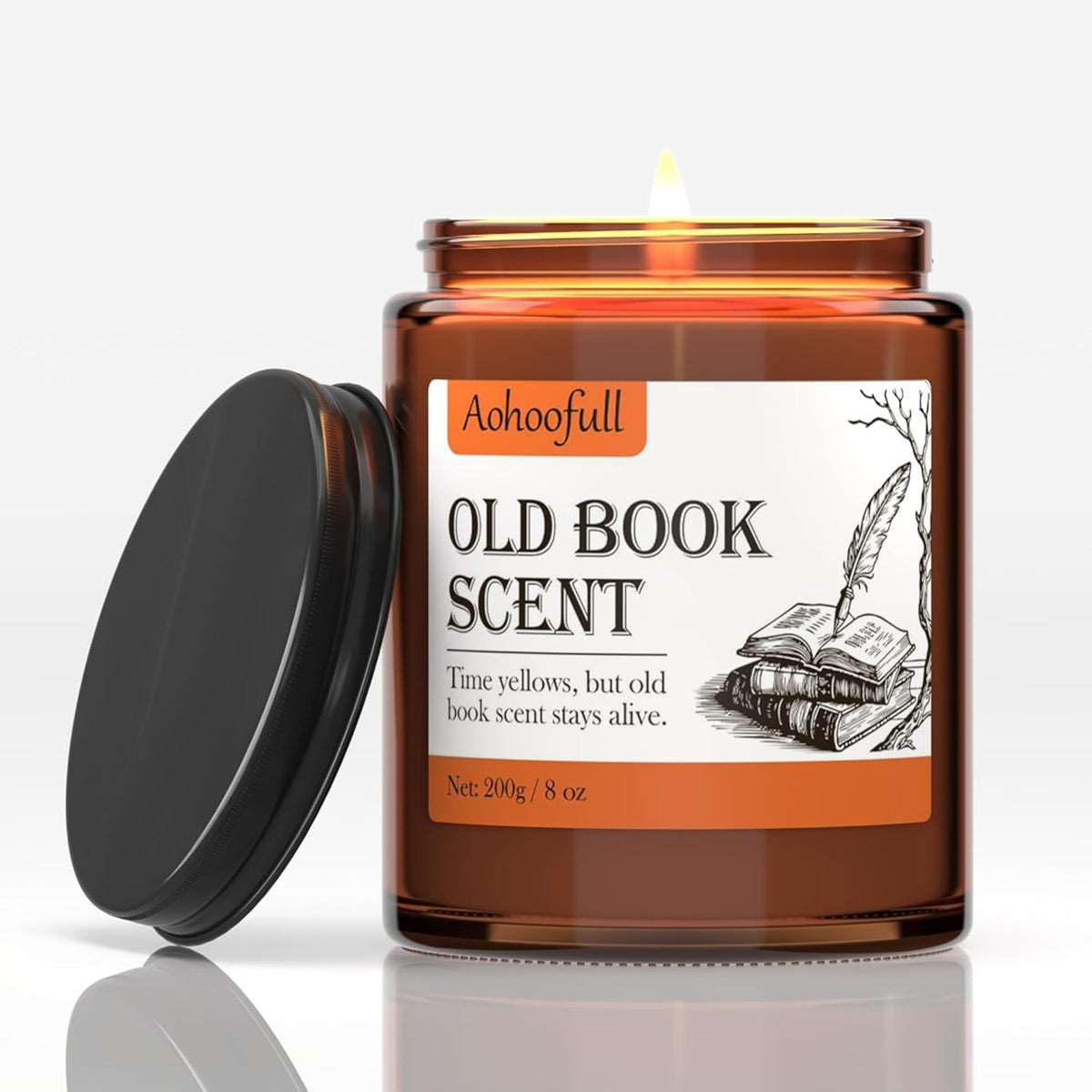 Scented Candles Gifts for Book Lovers,Soy Wax Candles,Inspired Gift Ideas for Readers,Women