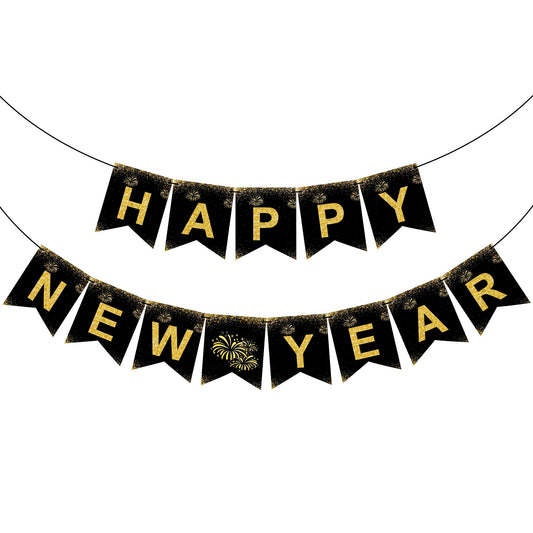 OHOME New Years Decorations 2027 - Happy New Year Banner - New Years Eve Party Supplies - Happy New