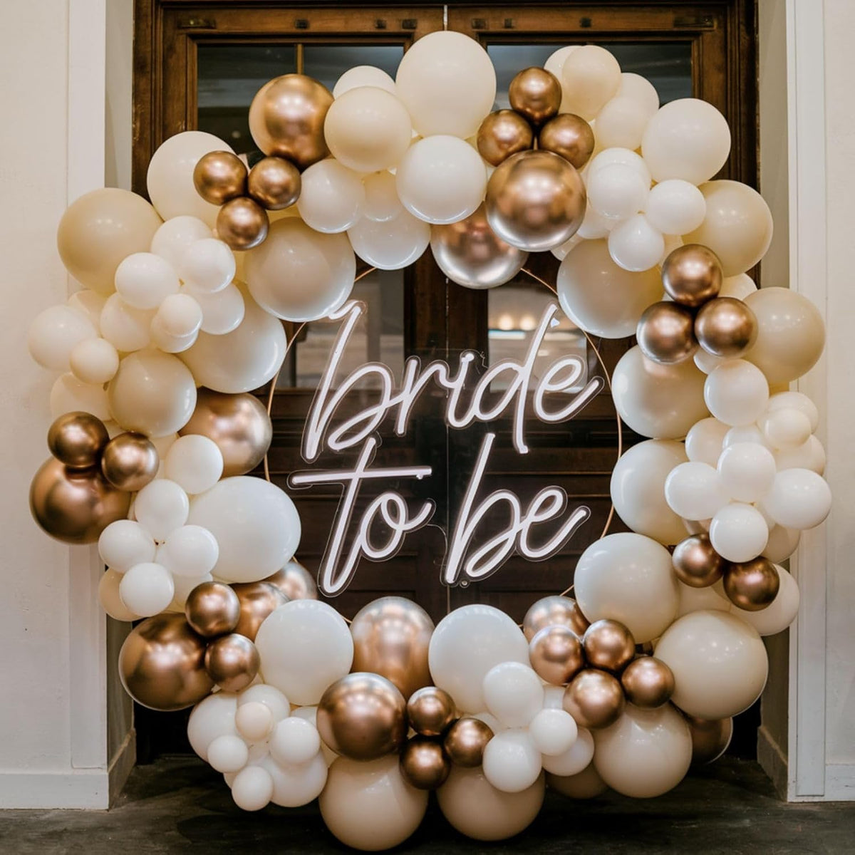 Gold and White Balloons, 12 Inch Gold Balloons, Nude Metallic Champagne Gold Balloons, Pearl White