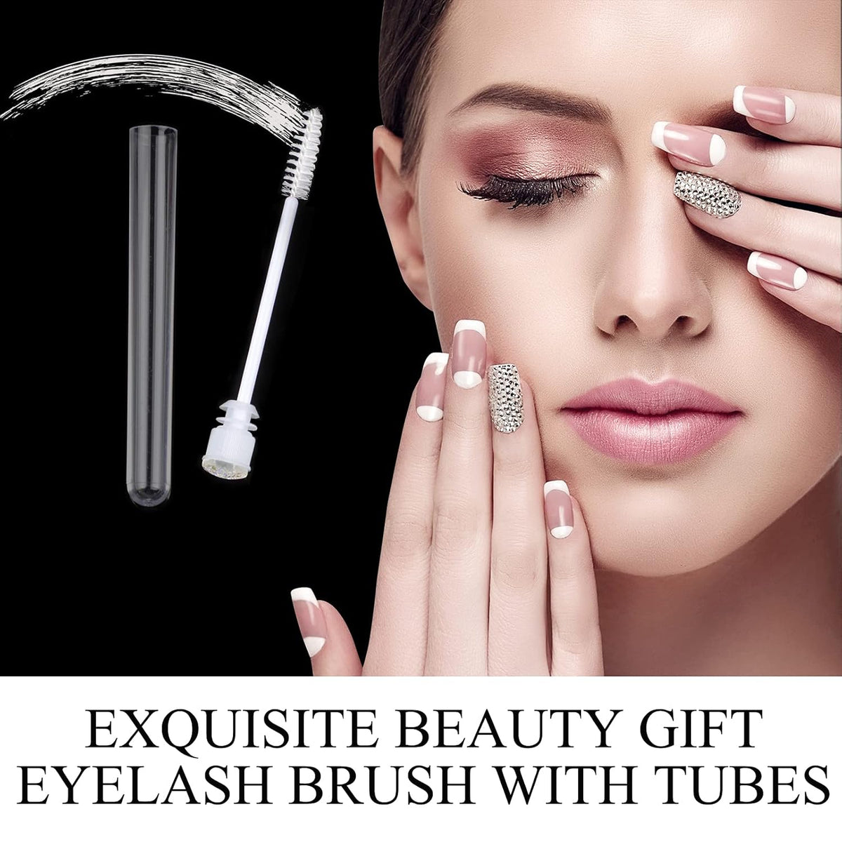 20pcs Eyelash brush Lash Wand Makeup tool Eyelash Extension supplies Cleaning brush Diamond Mascara