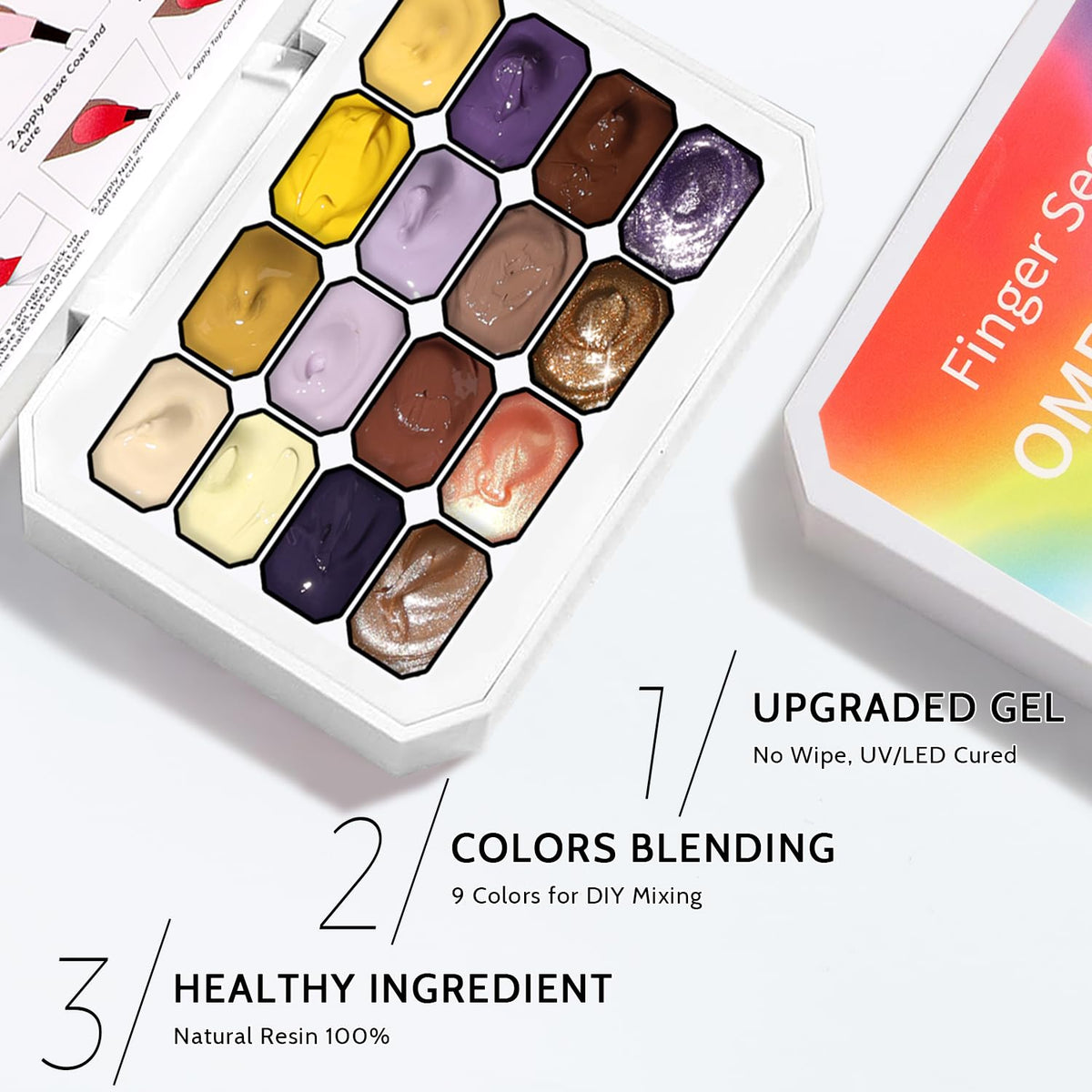Sponge Pat Paint Nail Gel, Ombre Nails Gradient Gel Nail Blush Blooming Aura Nails Drawing Stripper