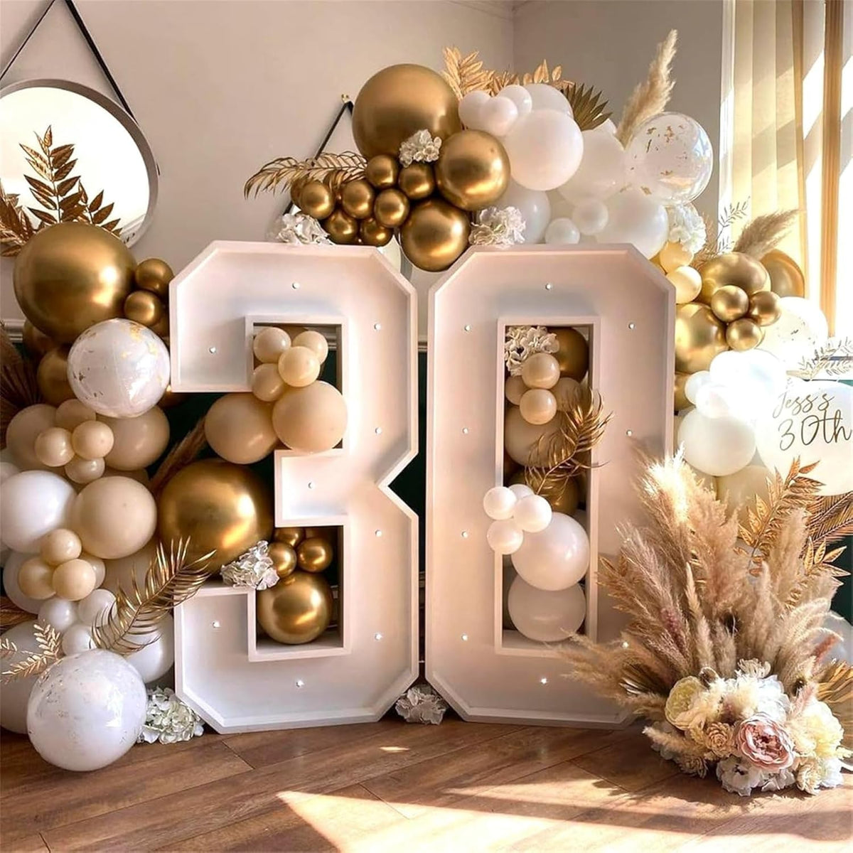 Beige White Gold Balloons, 60PCS Nude Metallic Champagne Gold Cream White Clear Balloon Ivory White