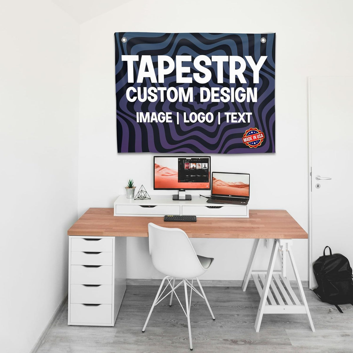 Personalized Tapestry by DreamController | Custom Wall Hanging for Home & Events | Add Your Photo