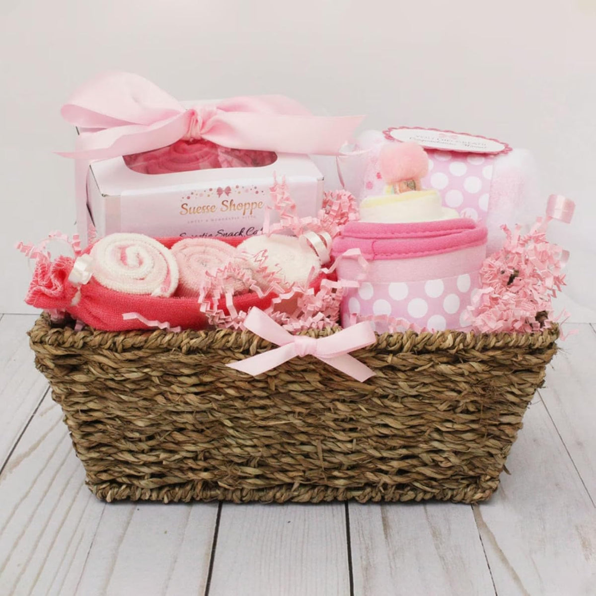 1 LB Light Pink Crinkle Cut Paper Shred Filler Great for Gift Wrapping, Light Pink Basket Fillers