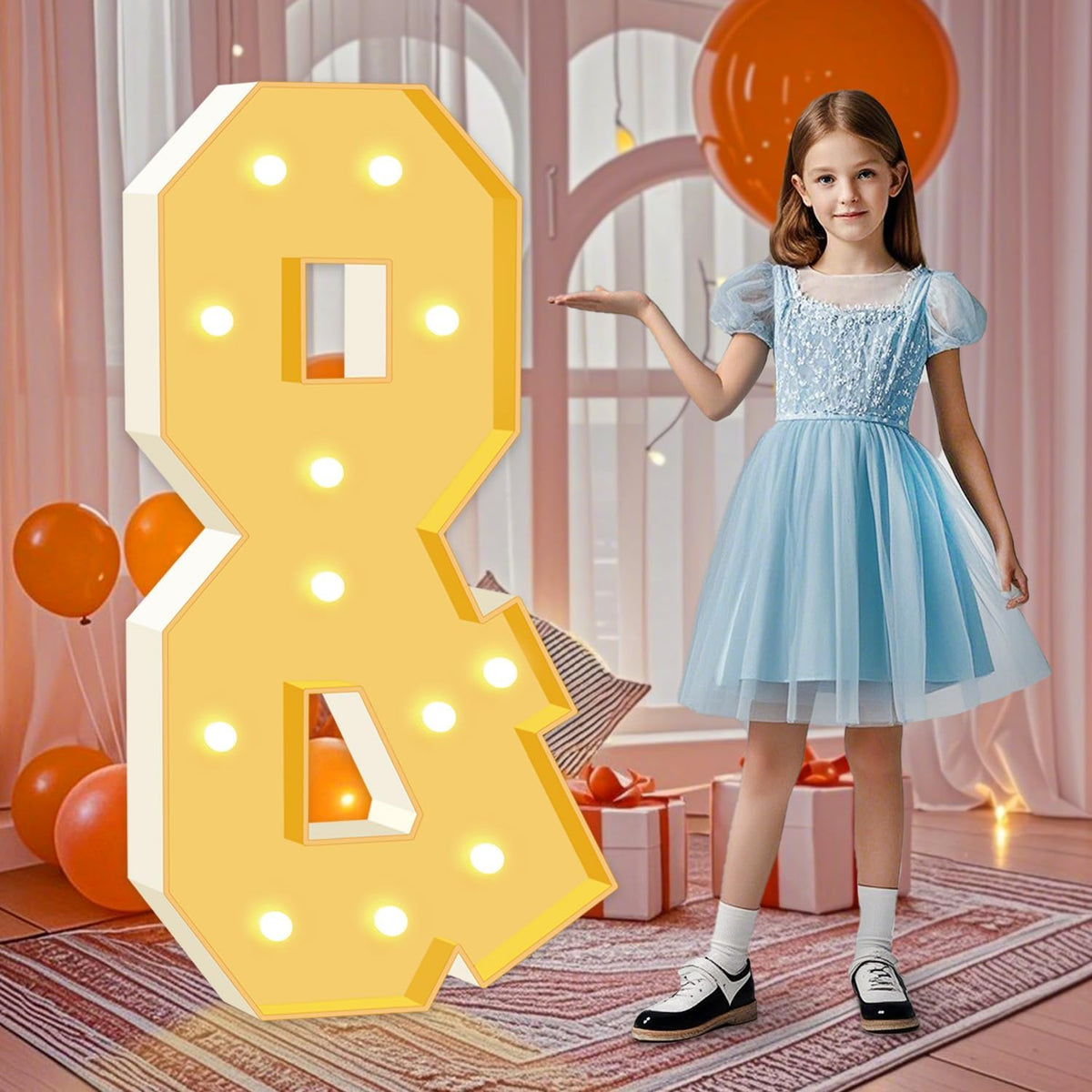 4FT Marquee Light Up Letters &, Big Mosaic Marquee Letters for Party, 4 Feet Tall Giant Letter Sign