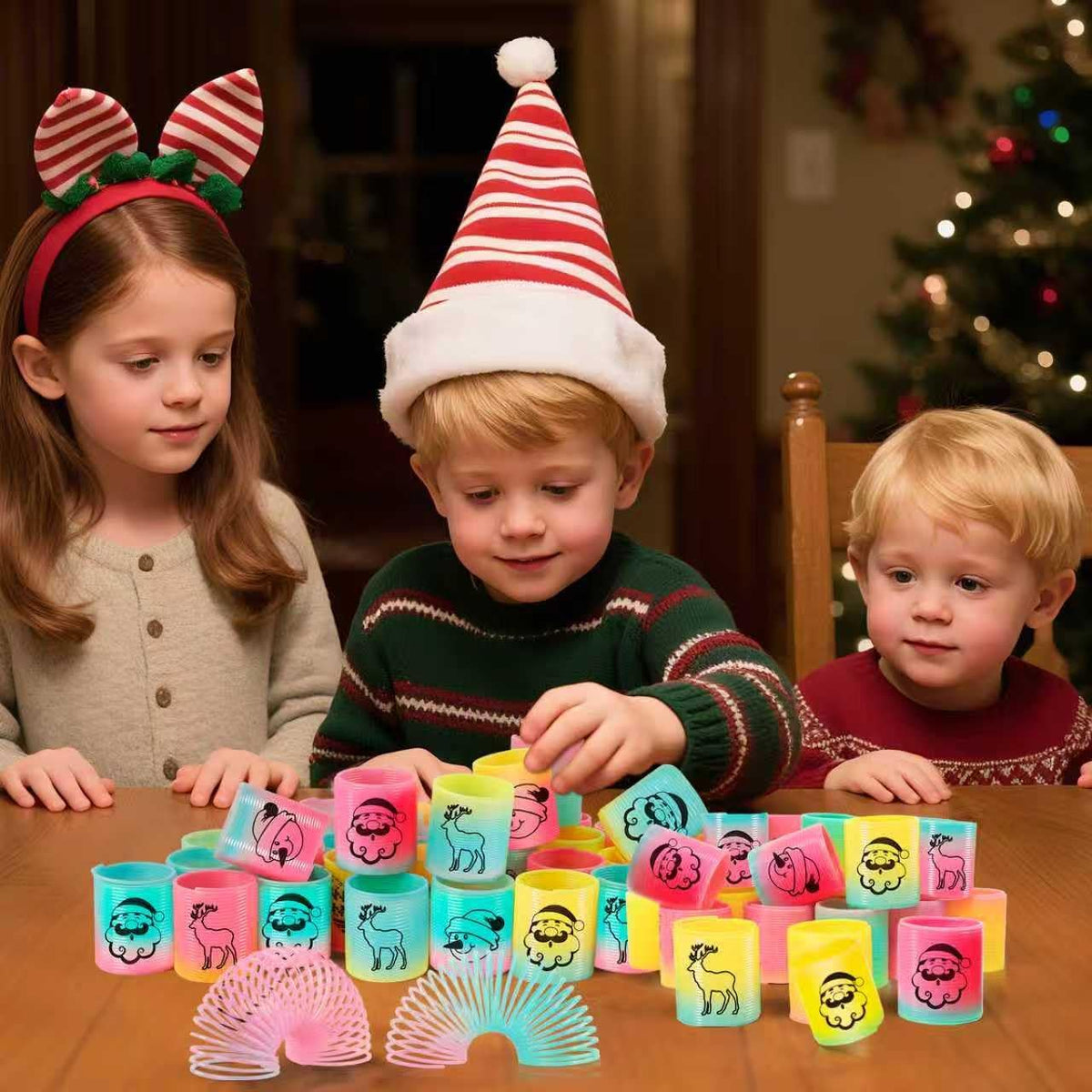 36 Packs Spring Rainbow Magic Fidget Stress Coil Mini Springs Bulk Toys Party Favor Birthday