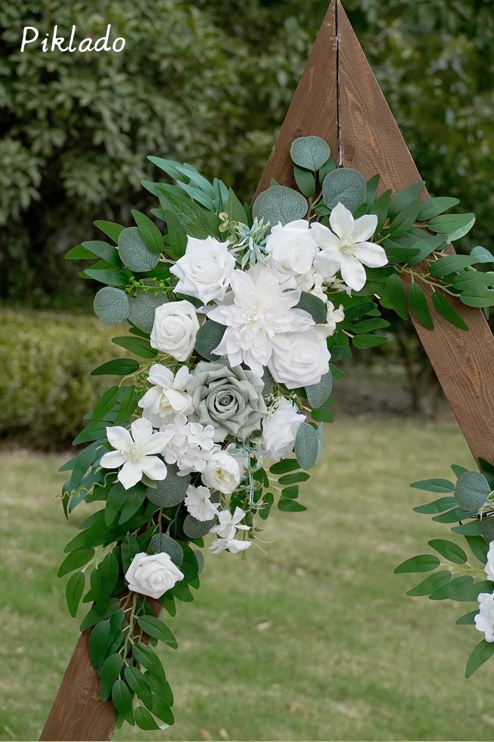 Faux Flower Swag Set of 2 for Wedding Welcome Signs Floral Swag Wedding Reception Ceremony Signs