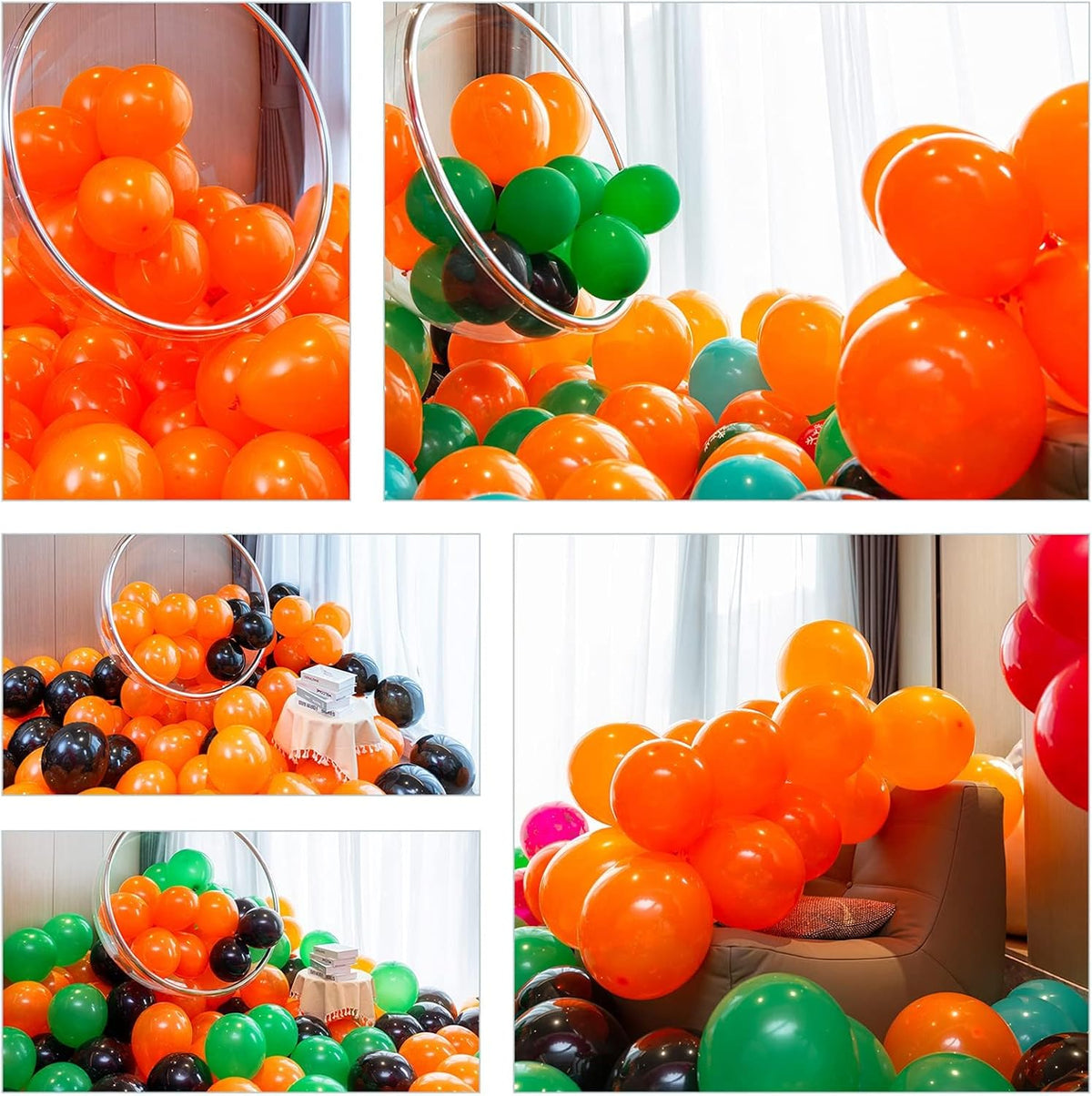 100pcs Orange Balloons, Helium Quality 12 inch Orange Latex Party Balloon for Birthday, Baby