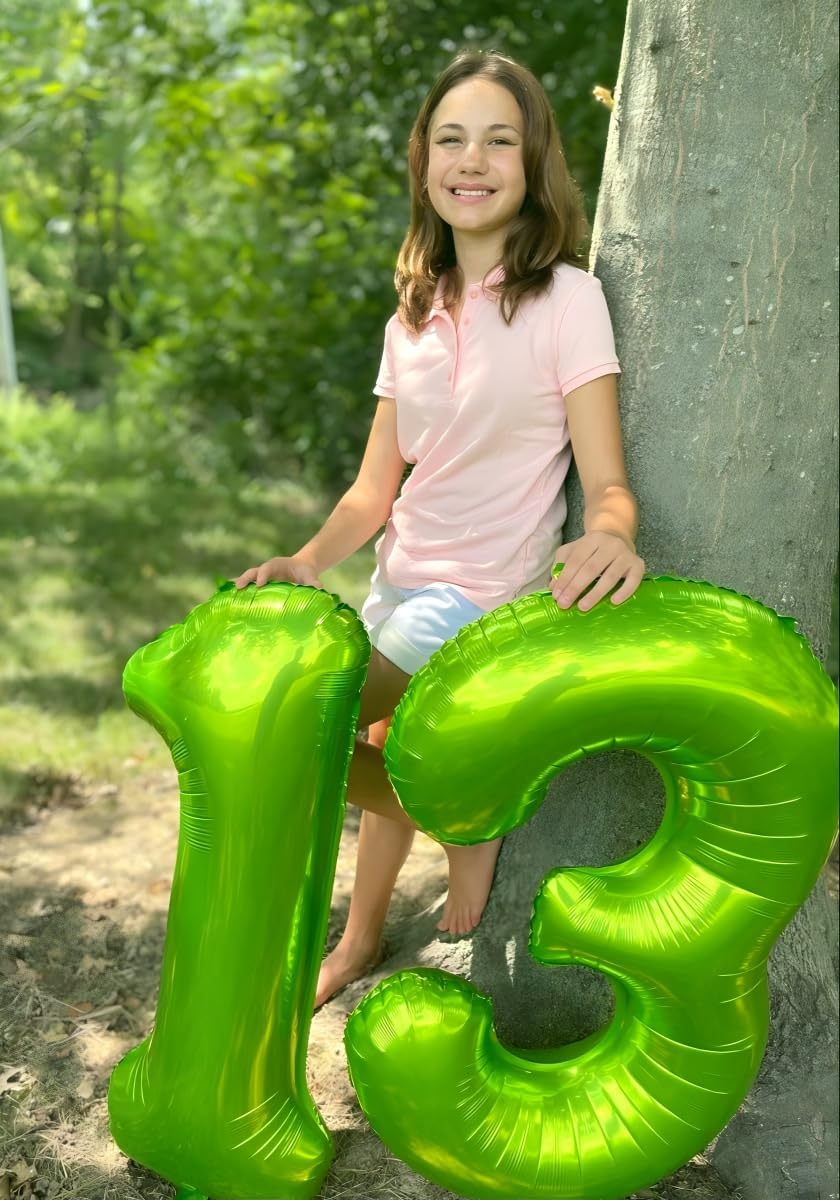 Light Green Number 1 Balloon 40 inch, Number 1 Birthday Balloons for Boy Girl, Light Green Foil One