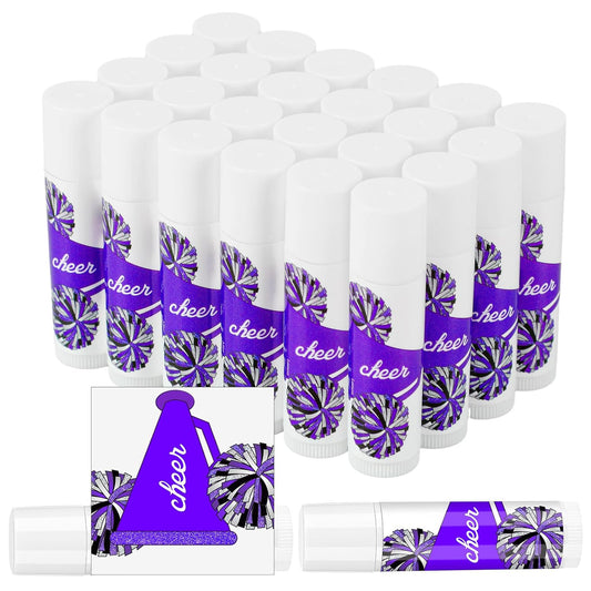 24 Pcs Cheer Lip Balm Cheer Teams Camp Gifts Pom Pom Leaders Party Favors Gear Lip Balm Mom Gift