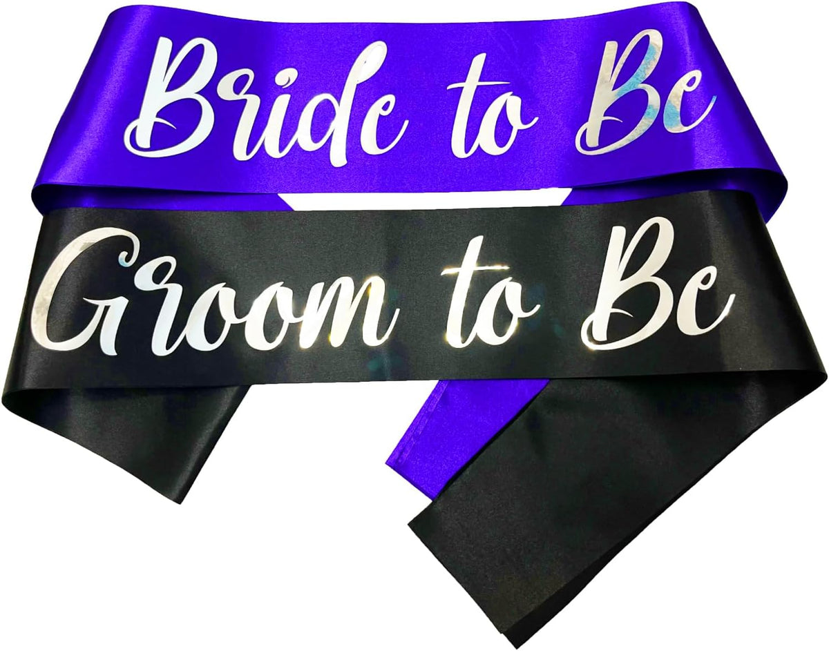 Bride to Be Sash and Groom to Be Sash, Bachelorette Party Supplies Engagement Party Favors, Bridal