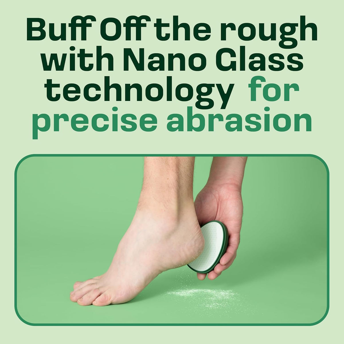 Nano Glass Foot File Callus Remover - The Sole Buffer - Smooth, Silky Feet - Pedicure Tool for Soft