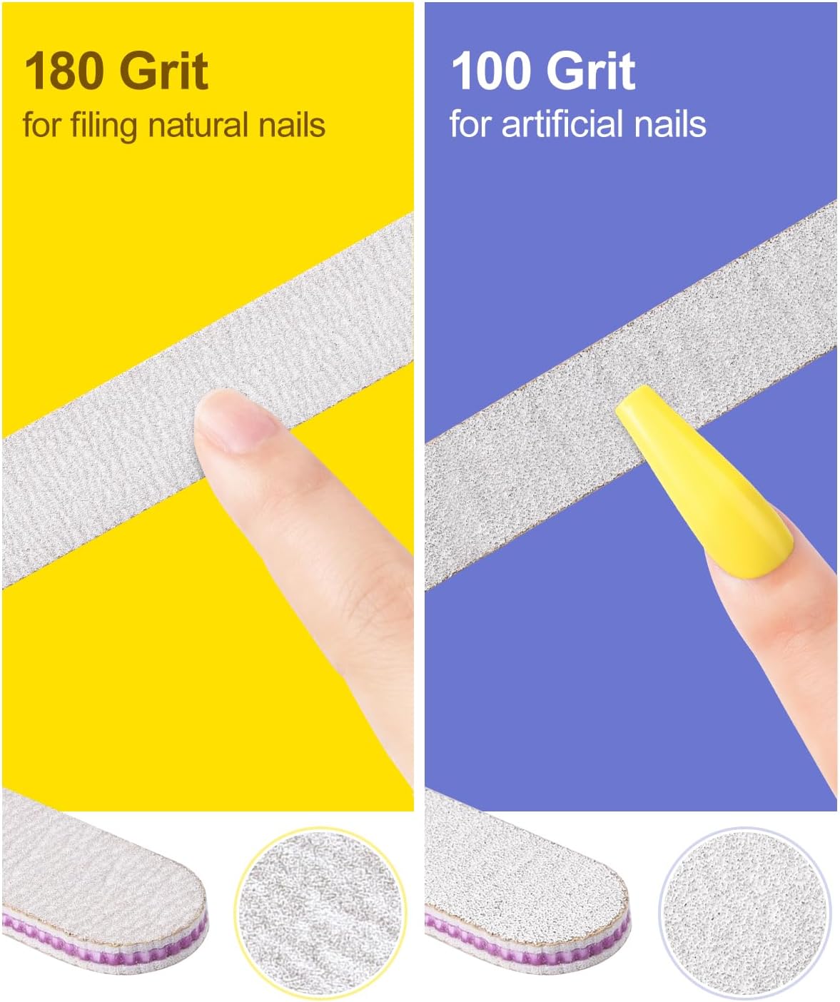 MORGLES Nail File and Buffer Blocks with Nail Care Kit, 13 Pcs Manicure Kit for Women with Milk and
