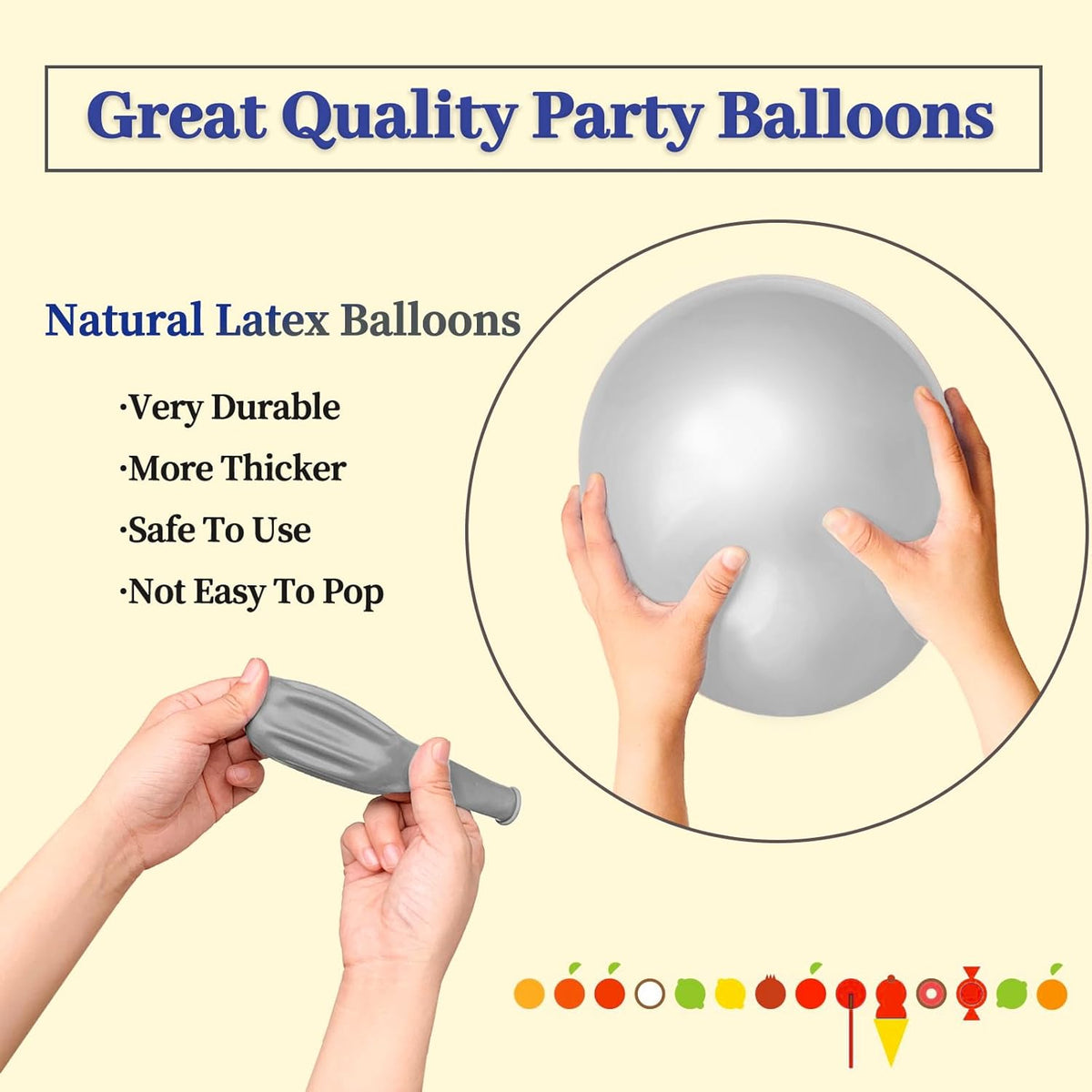 110pcs Grey Balloon 12 inch, Grey Latex Balloons for Birthday Party Baby Shower Wedding(with 2
