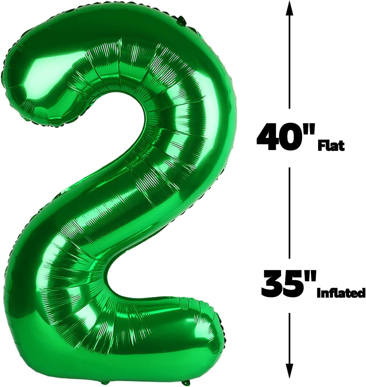 40 Inch Big Green Number 22 Balloon Birthday Decoration, Number 22 Helium Balloon 22 Celebration