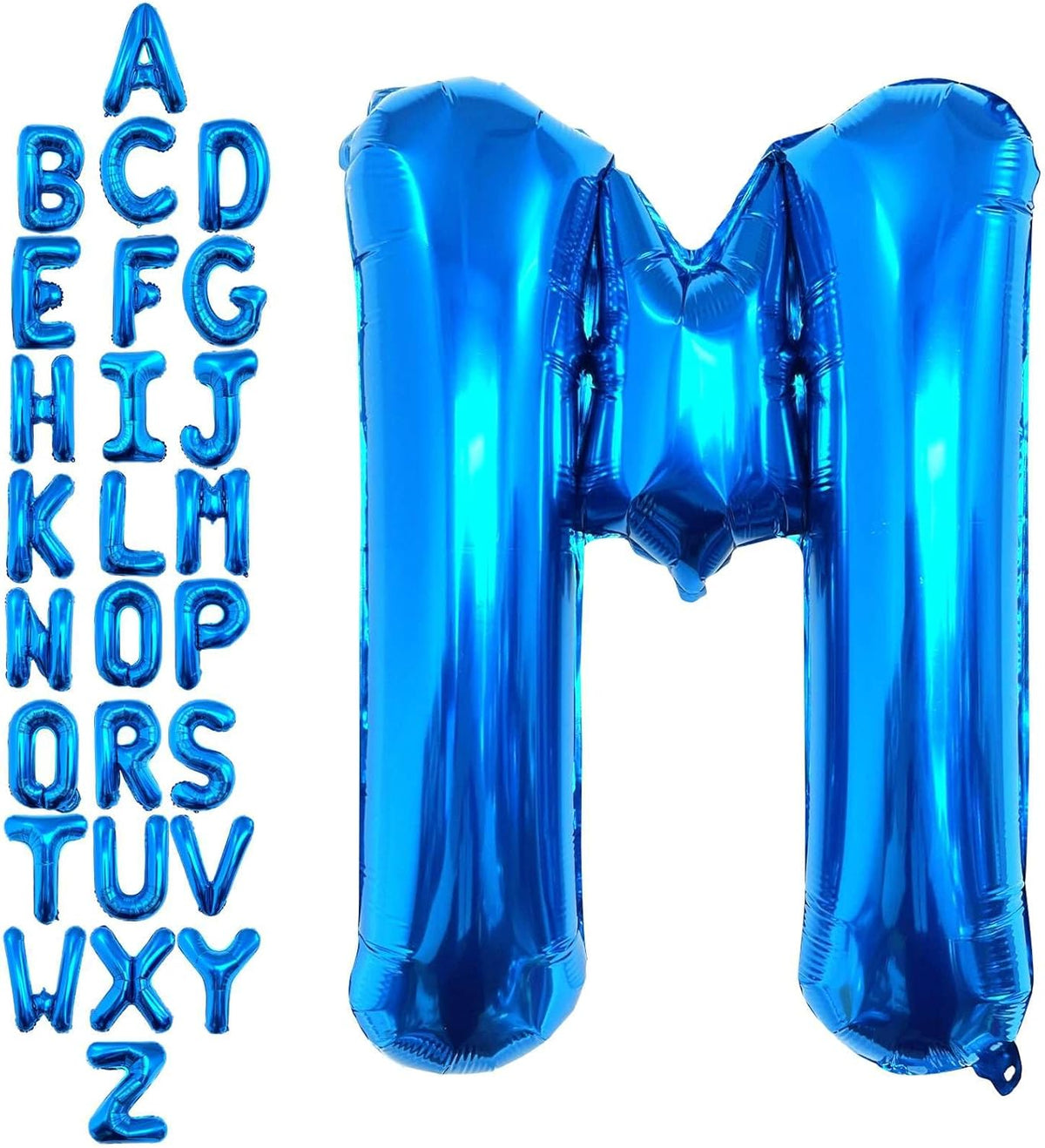40 Inch Blue Letter M Balloons, DIY Phrase Foil Alphabet Letter M Balloons DIY Word M Banner for