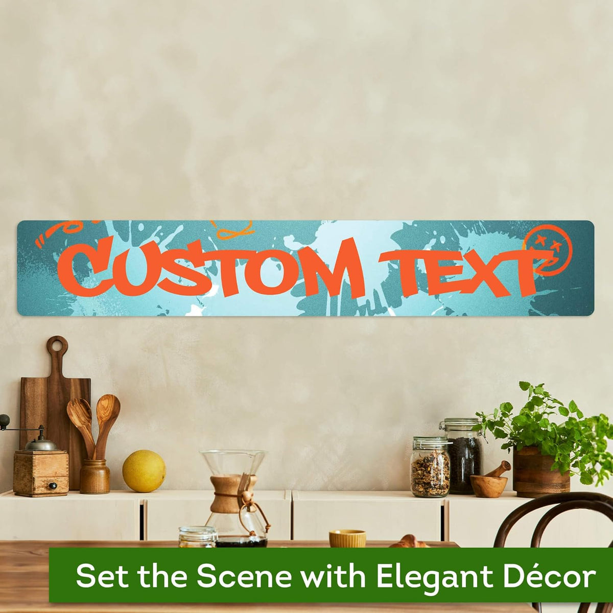 Custom Sign, Custom Street Sign, 11 Font Colors, 13 Font Styles, 4 Hole Options, 22 Sizes, 6x36