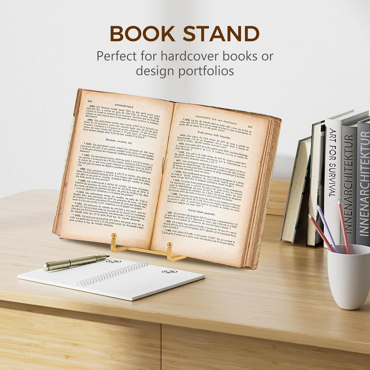 Plate Holder Easel Display Stand - 8 inch Metal Plate Stands for Display - Tabletop Picture Stand