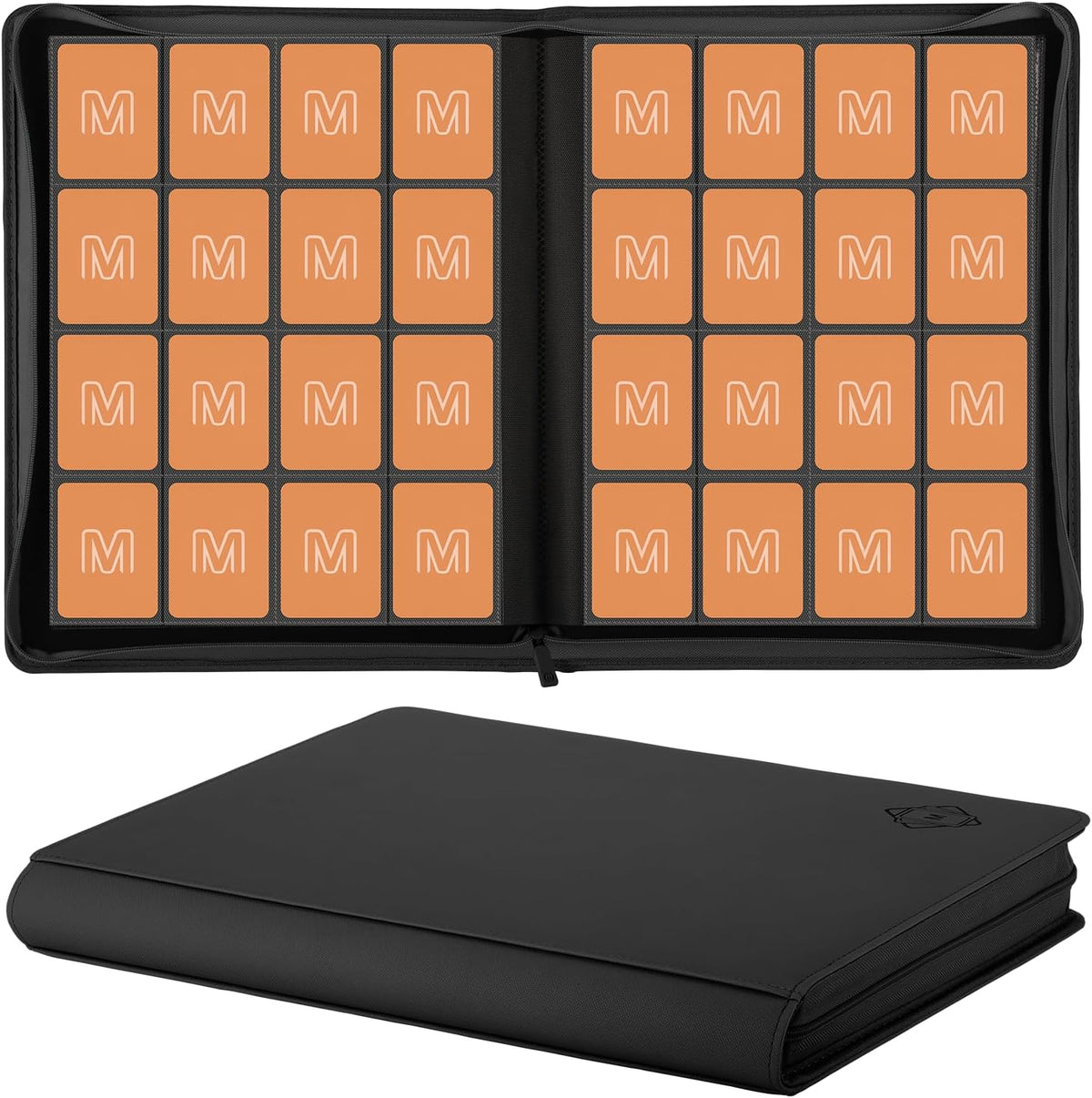 Premium Card Binder 16 Pocket,Trading Card Binder Holds up to 1000+Cards Sturdy Card Collection