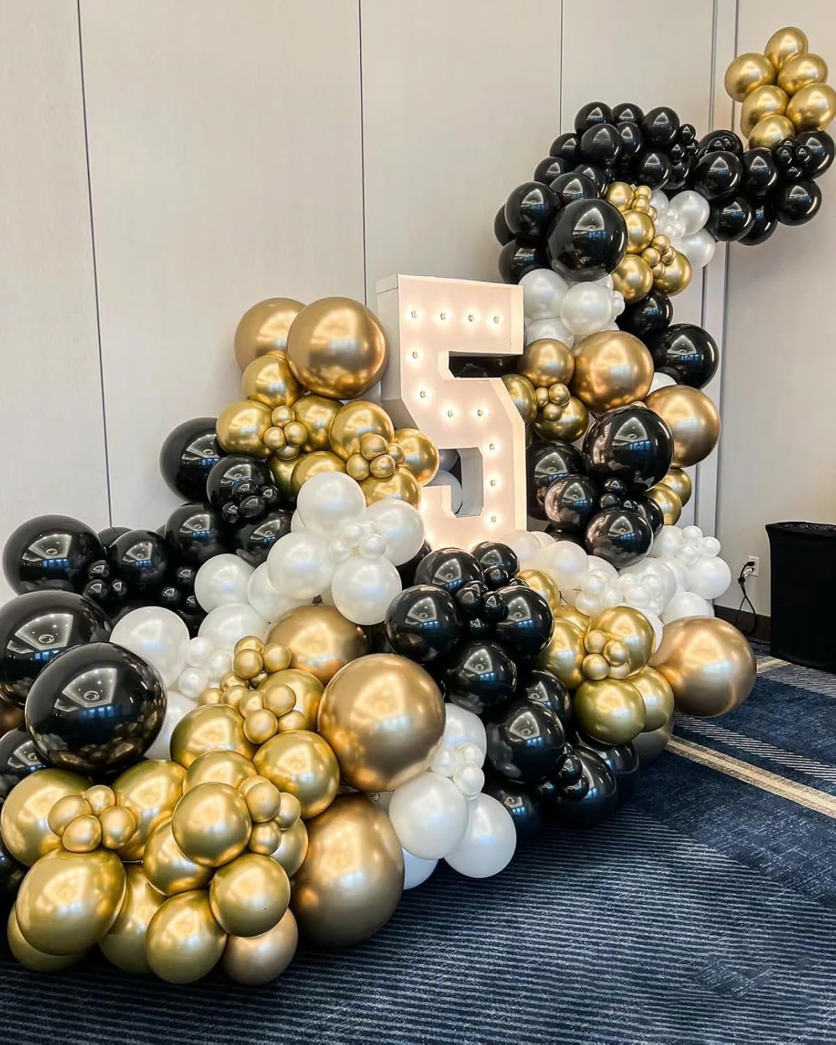 Gold Balloons Party Balloons 12inch 50Pcs 3.2g Latex Metallic Balloons Chrome Balloons Birthday