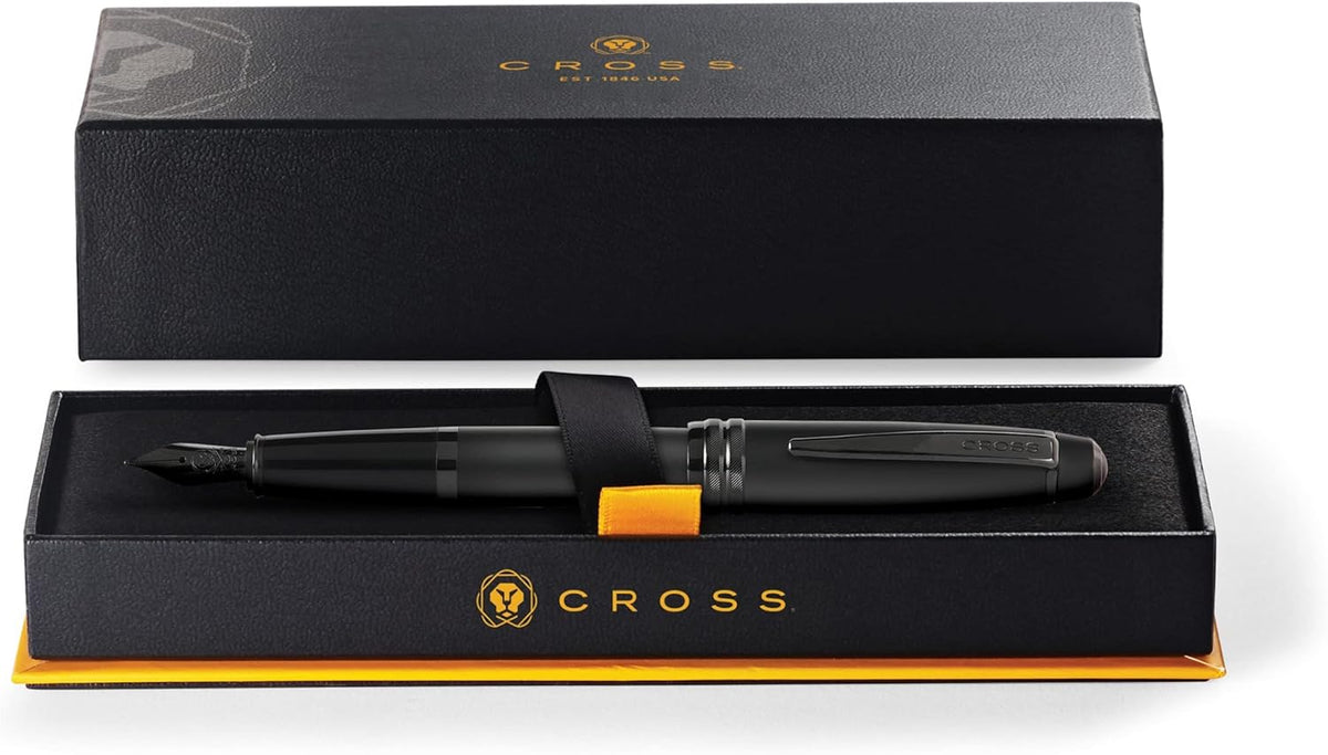 Cross Bailey Refillable Fountain Presented in a Premium Gift Box - Medium Point, Black Ink, Matte