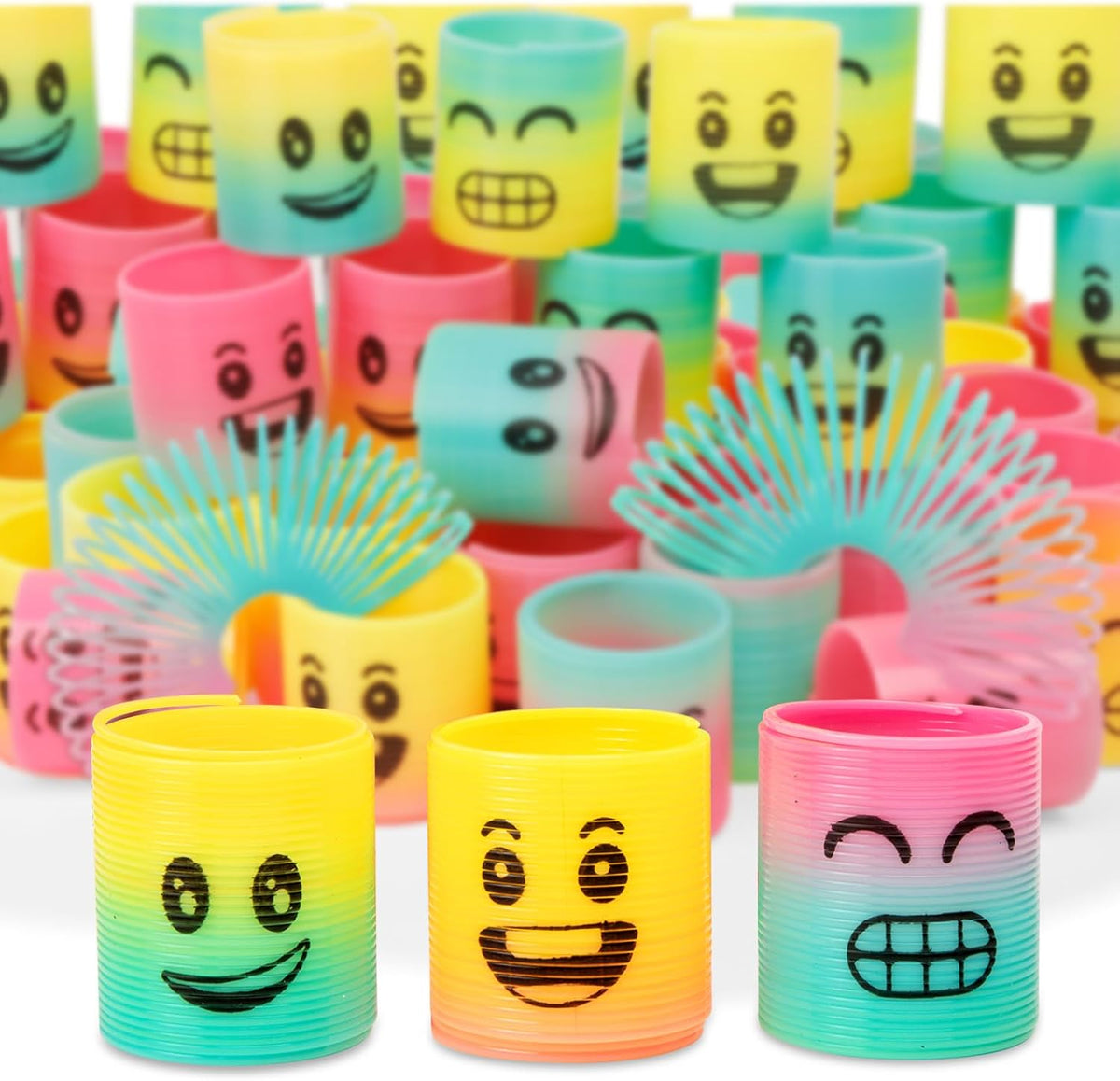36 Pack Spring Rainbow Magic Fidget Stress Coil Mini Springs Bulk Toys Party Favor For Kids