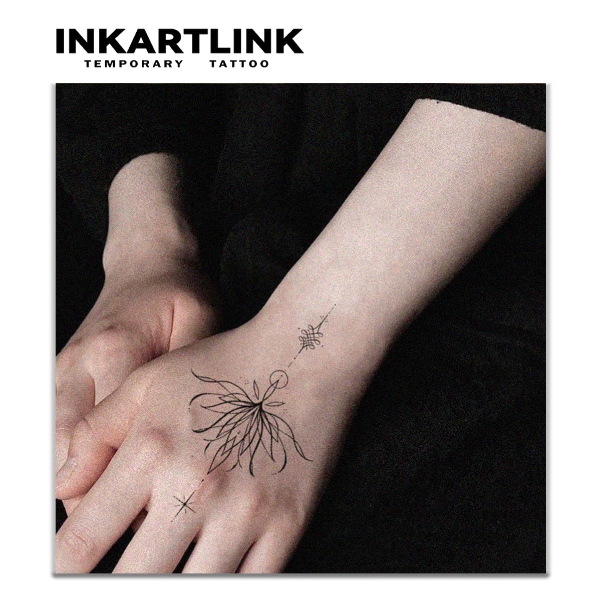 INKARTLINK Tattoo Tech, 2 Sheets Large Semi Permanent Tattoo, Adult Art Design Temporary Tattoos