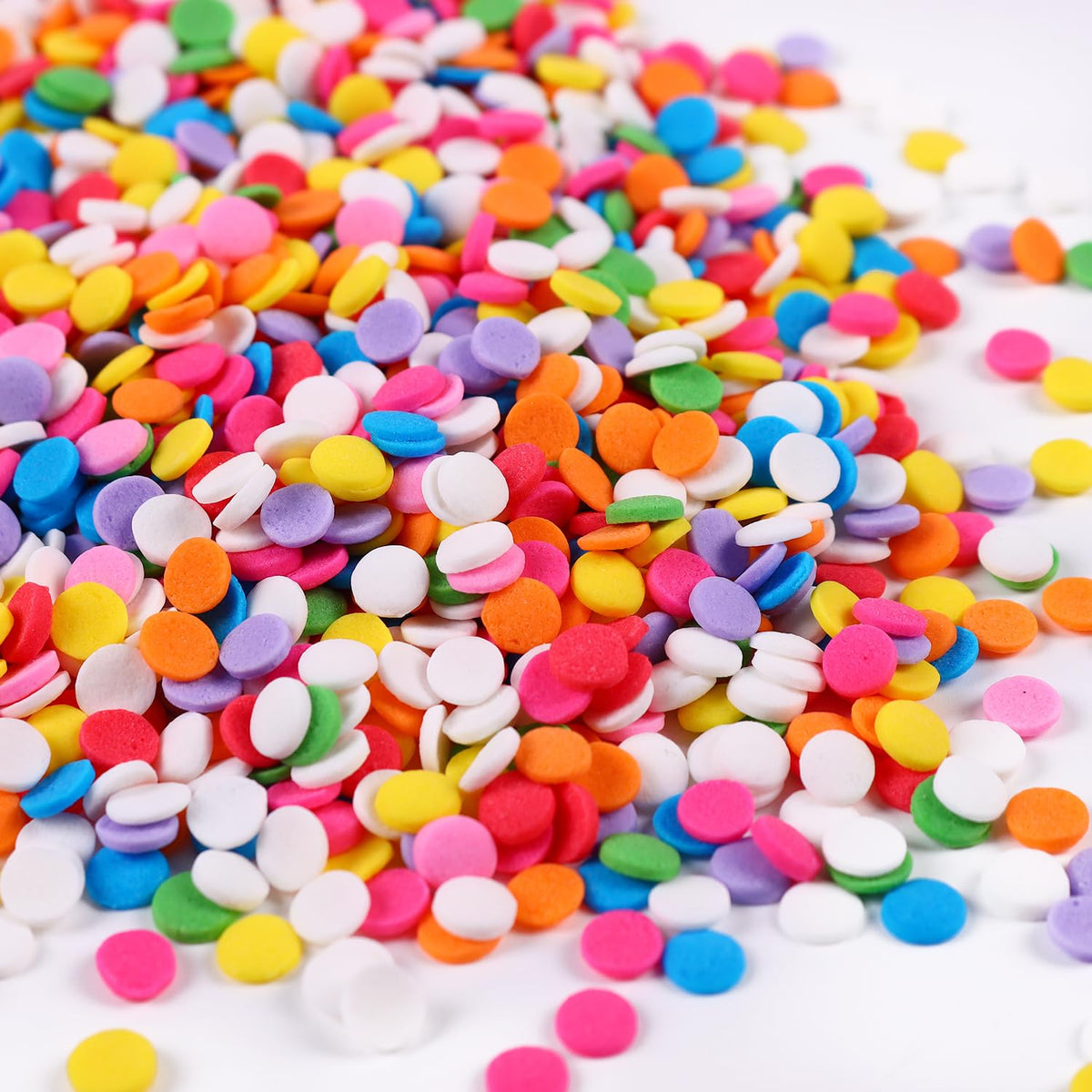 Edible Confetti Sprinkles for Cake Decorating, Round sprinkles, Rainbow Sprinkles for Baking