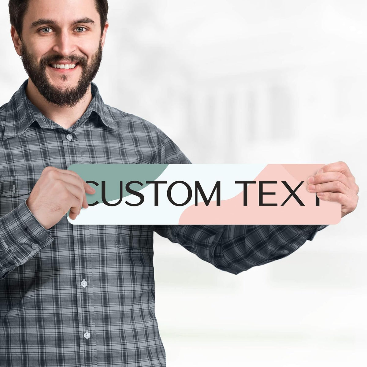 Custom Sign, Custom Street Sign, 11 Font Colors, 13 Font Styles, 4 Hole Options, 22 Sizes, 4x18