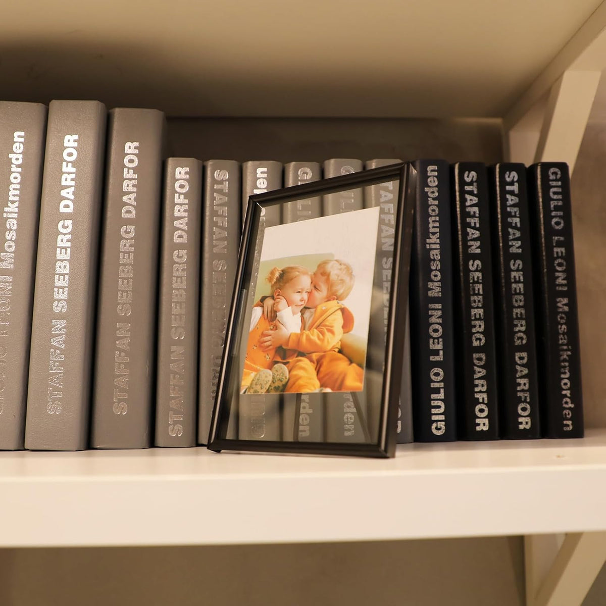 Black Floating Frame (4"x6",Vertical) with Romantic Heart, For Picture Sizes 3x5, 2x3,1x2, Tabletop
