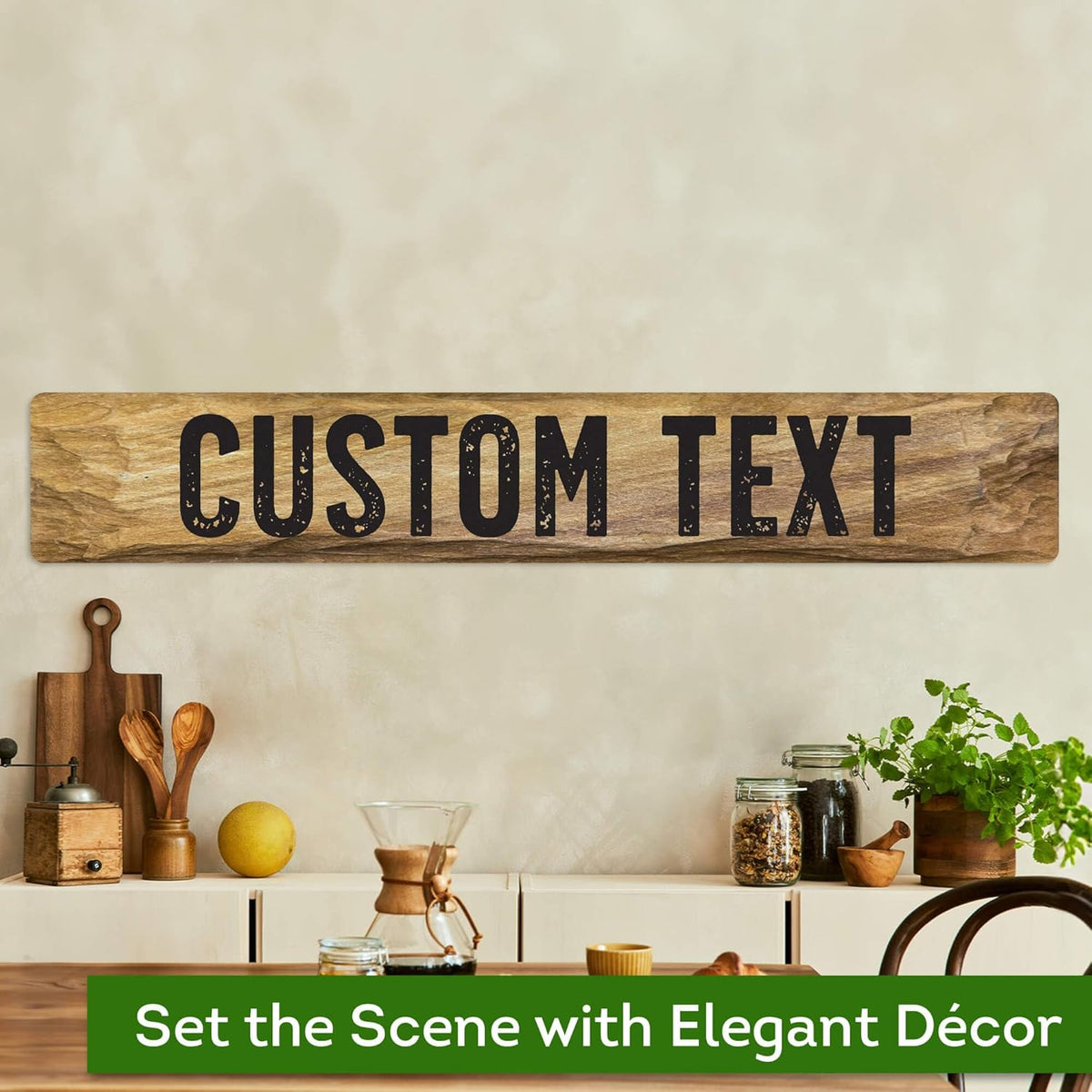 Custom Sign, Custom Street Sign, 11 Font Colors, 13 Font Styles, 4 Hole Options, 22 Sizes, 6x36